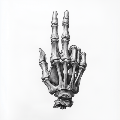 Skeleton Hand Gesture