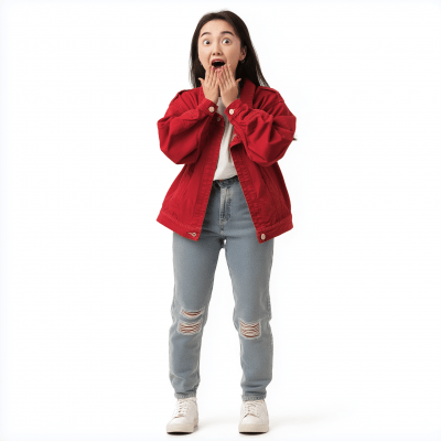 Amazed Young Woman