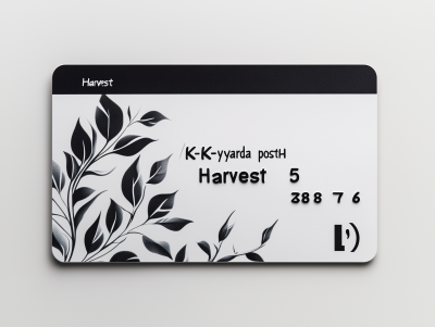 Black and White Credit Card