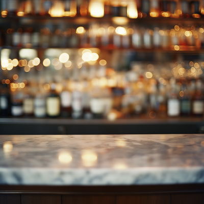 Clean Marble Bartop