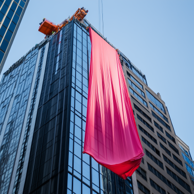 Skyscraper Banner Unfurling