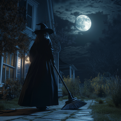Ultrarealistic Witch on Sweeper