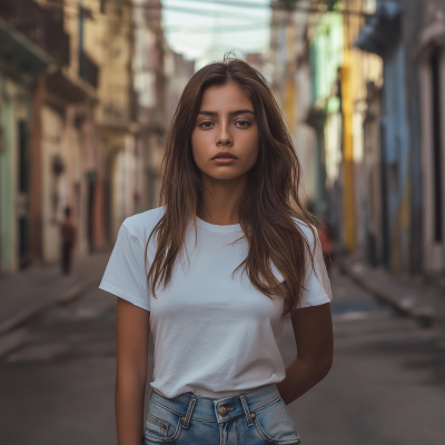 Realistic Young Woman in Lima