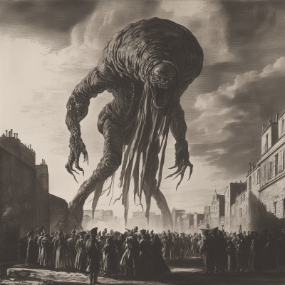 Giant Alien Creature during French Revolution