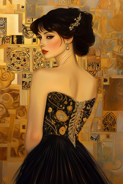 Elegant Woman in Baroque Style