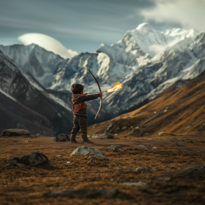 The Young Archer and the Himalayas