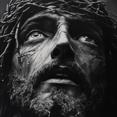 Hyper Realistic Christ Face