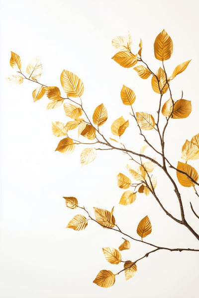 Golden Branches in Asian Style