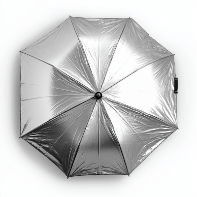 Silver Umbrella from Above