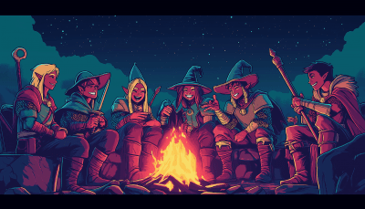 Retro Wizards and Knights Gathering