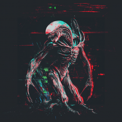 Alien Xenomorph Action Shot