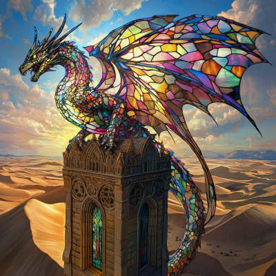 Stained Glass Dragon