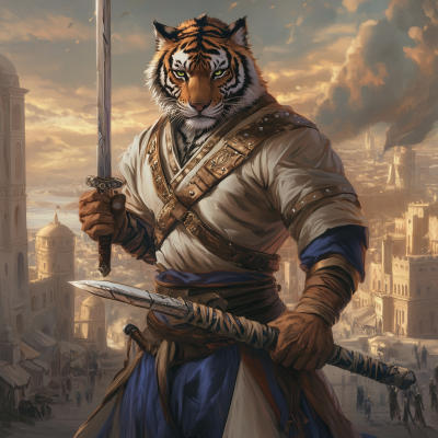 Humanoid Tiger Bandit King