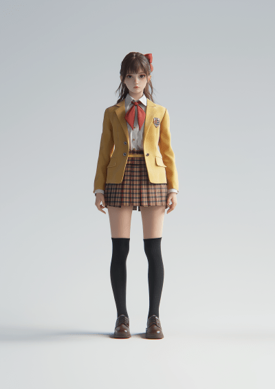 Contemporary Japanese High School Girl