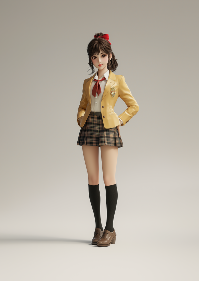 Contemporary Japanese High School Girl