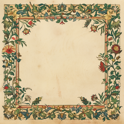 Illuminated Manuscript Frame