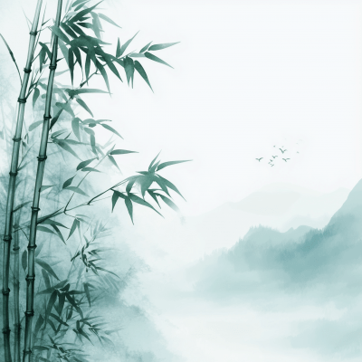 Morning Bamboo Grove