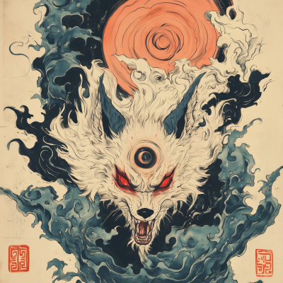 Japanese Yokai Kitsune