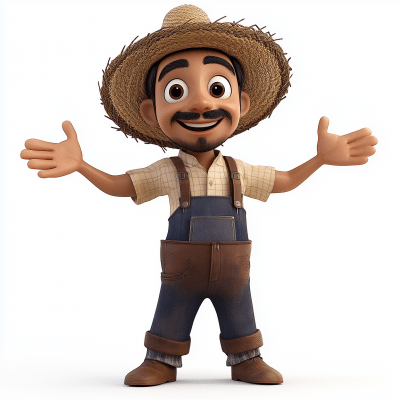 Latino Pixar Farmer Model