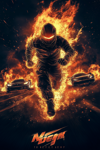 Racer in Action