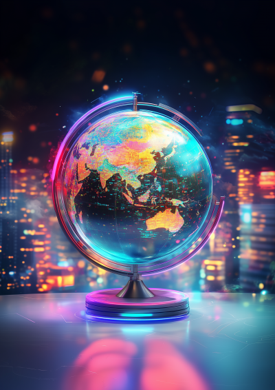 Classic Globe in Modern Setting