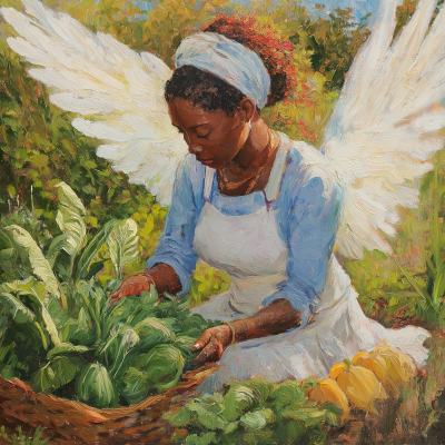 Angel of Light in the Garden