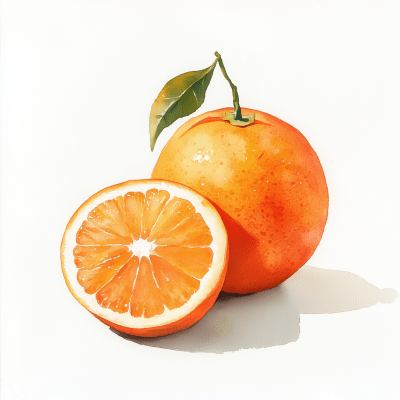 Orange Watercolor