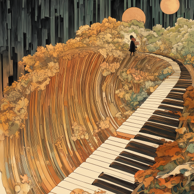 Epic Piano Keys Art