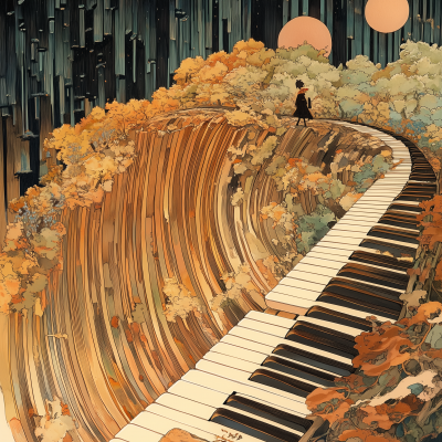 Epic Piano Keys Art