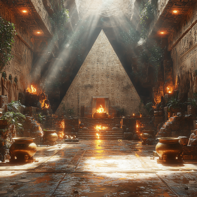 Ancient Egyptian Pyramid Interior
