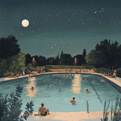 Lido Pool at Dusk