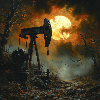 Misty Moonlit Oil Pump