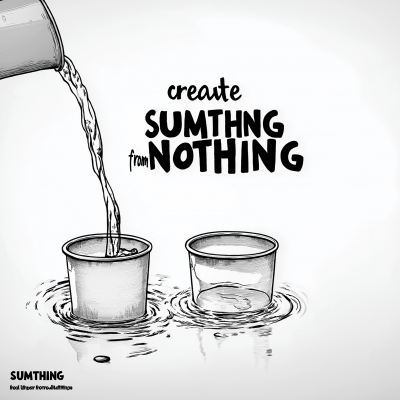 create SUMTHING from NOTHING