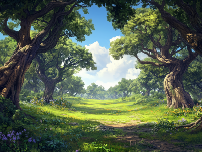 Magical Forest Landscape