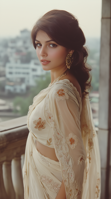 Indian Woman in Traditional Attire