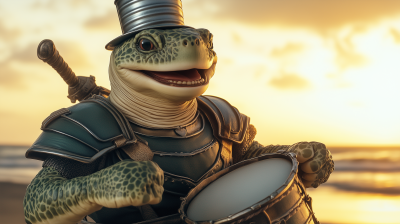 Humanoid Sea Turtle Bard