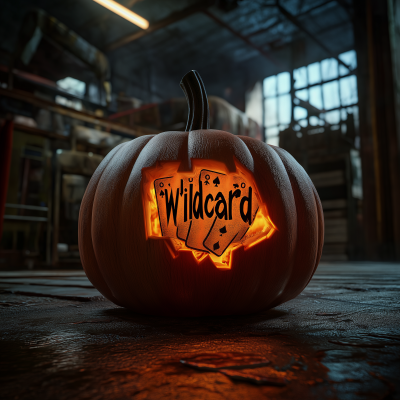Spooky Jack-o’-lantern with Royal Flush