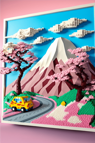 LEGO Mount Fuji Scene