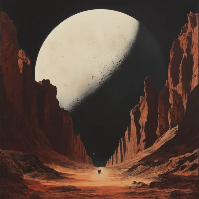 Desert Moonrise