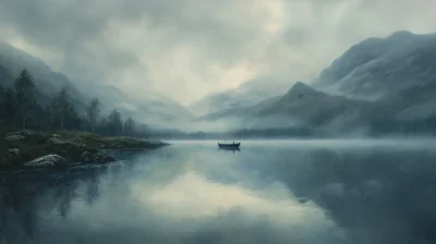 Foggy Lake in Scotland