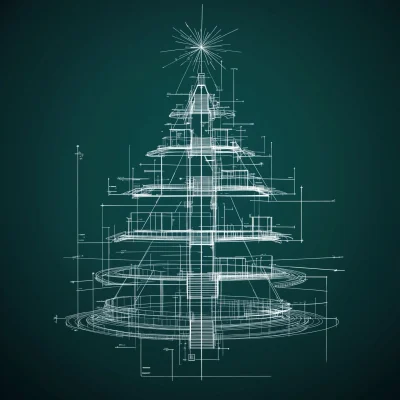 Architectural Christmas Tree