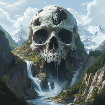 Skull Mountain with River