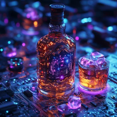 Cyberpunk Liquor Bottle