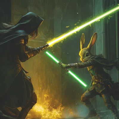 Epic Lightsaber Battle