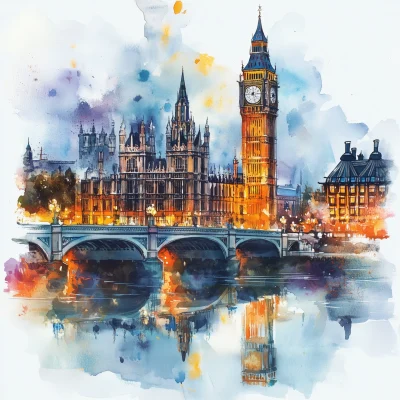 London City Watercolor