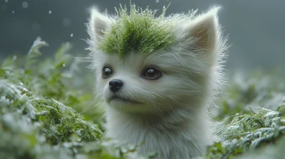 Pomeranian with Mohawk