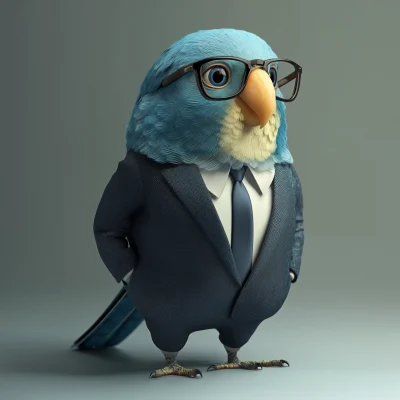 Dapper Blue Parakeet