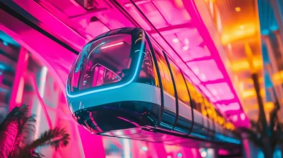 Monorail Night Lights