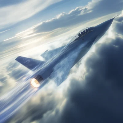 Fighter Jet Breaking Sound Barrier