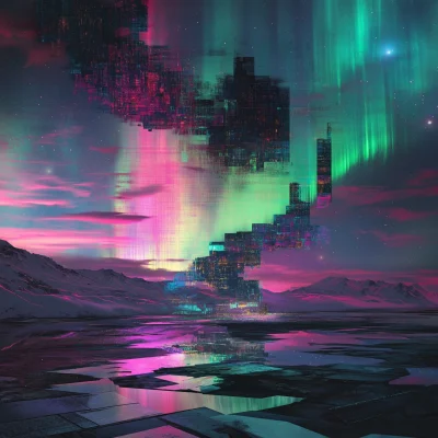 Glitched Aurora